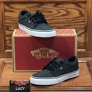 Vans Chukka‎ Low Brushed Denim Black White Shoes